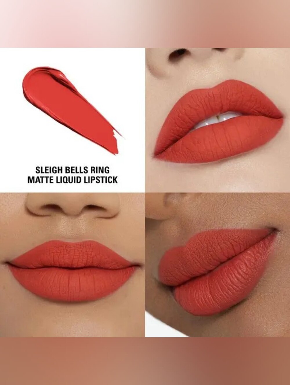 NWOB Kylie Jenner Red Matte Liquid Lipstick Sleigh Bells Ring 418